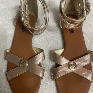 Sandals: Michael Kors- Rose Gold, woman size 5